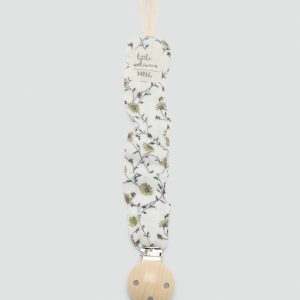 Printed brooch pacifier holder