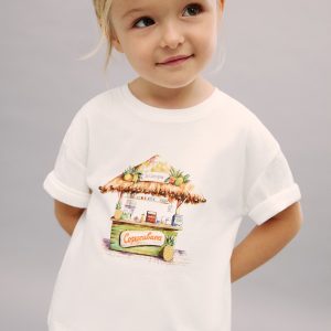 Tropical print T-shirt