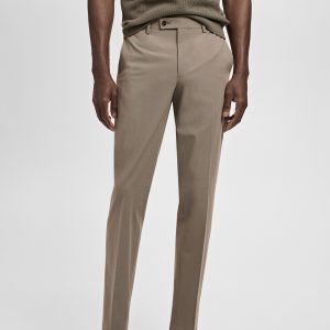 Milan slim-fit suit pants