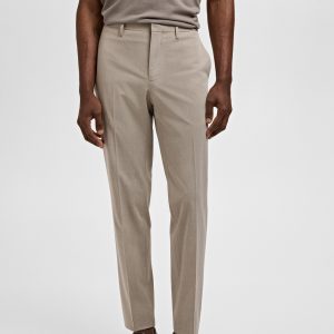 Stretch fabric super slim-fit suit trousers