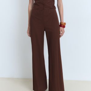 Flowy straight-fit pants