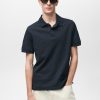 Regular-fit cotton piqué polo shirt