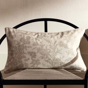 100% cotton floral-print cushion cover 30x50cm