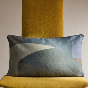 Cotton cushion cover with abstract print 40x60 cm