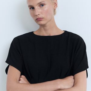 Fitted peplum blouse