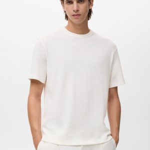 Fine-knit T-shirt