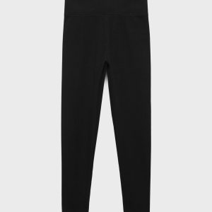 Cotton ribbed leggings