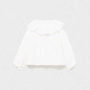 Double baby-collar shirt