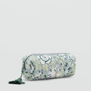 Floral-print pencil case
