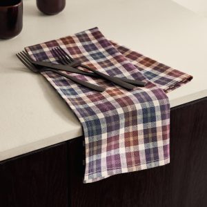 Checked kitchen towel