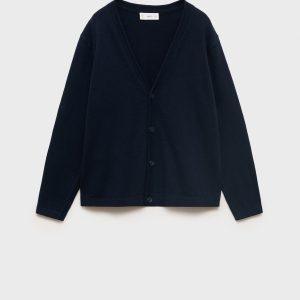 Cotton-blend cardigan