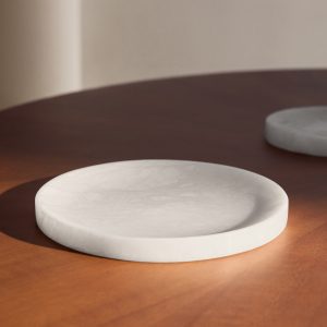 Medium alabaster valet tray