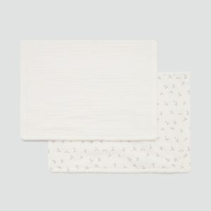 Cotton shawl with mini-flower print