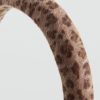 Animal-print textured hairband