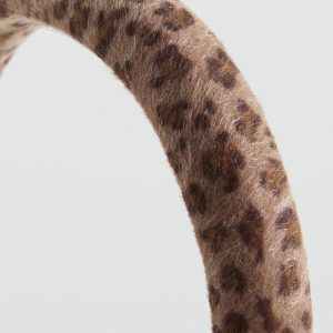 Animal-print textured hairband