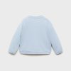 Buttoned cotton sweatshirt