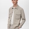 Lyocell cotton jacket with pockets