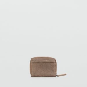 Studded leather purse