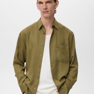 100% lyocell shirt with pocket