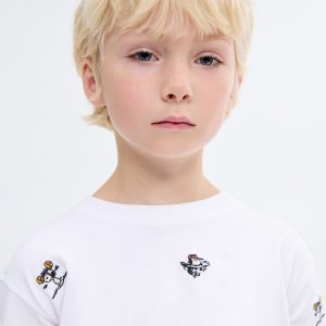 Snoopy embroidered t-shirt