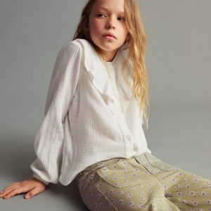 Flower culottes pants