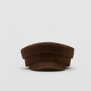 Wool baker cap