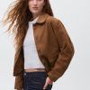 Suede effect jacket
