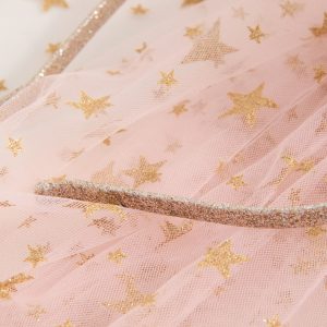 Tulle headband with glitter star