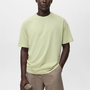 Relaxed-fit cotton-linen t-shirt