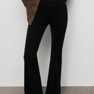 Velvet flared jeans