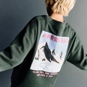 Printed cotton sweatshirt