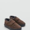 Velcro leather shoes