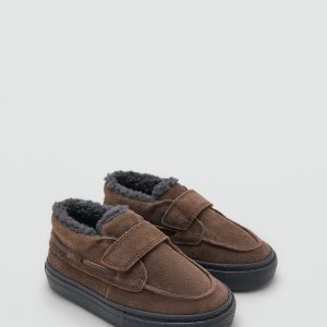 Velcro leather shoes