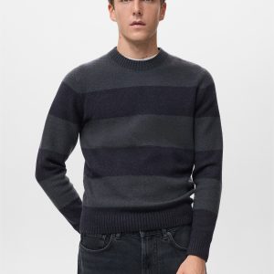 Wool-blend striped sweater