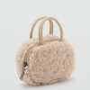 Shearling mini gadget bag