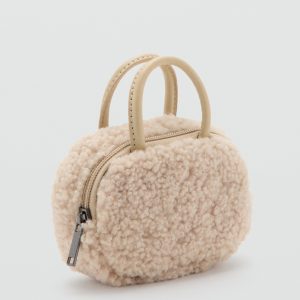 Shearling mini gadget bag