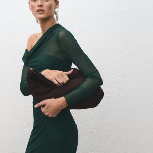 Semi-transparent asymmetrical dress