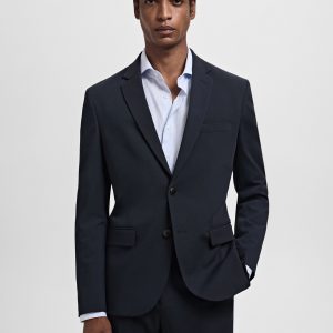 Super slim-fit suit jacket in stretch fabric