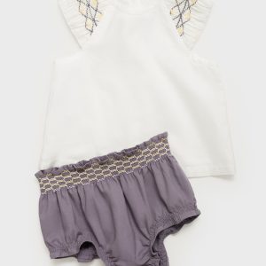 Embroidered cotton blouse