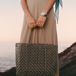 Braided shoulder bag