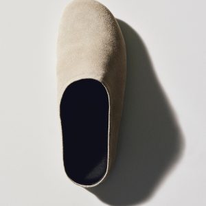 Suede leather clogs