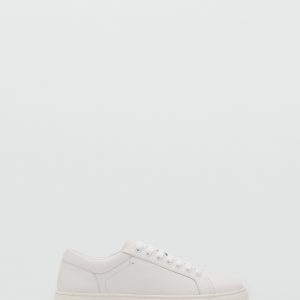 Leather panel sneakers