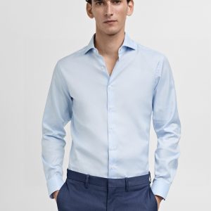 Slim fit structured suit shirt