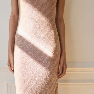 Scoop-back sequin dress
