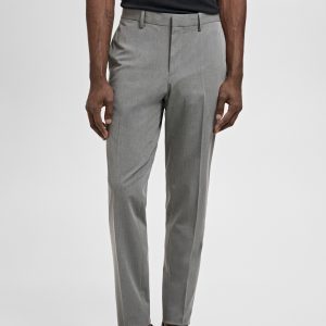 Stretch fabric super slim-fit suit trousers