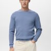 Fine rib-knit cotton sweater