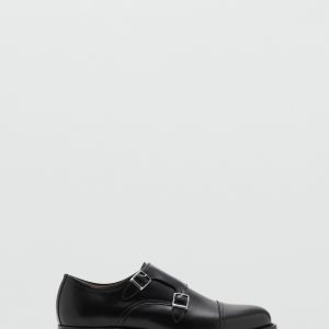 Double buckle leather shoe