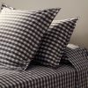 Percale cotton gingham check pillowcase 45x110 cm