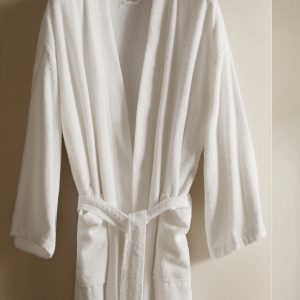 Terry cotton bathrobe