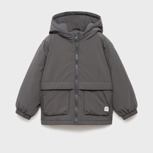 Hood puffer coat